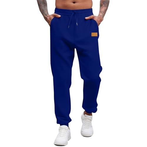 Mens Casual Sweatpants Open Bottom Lounge Pants Drawstring Sweat Pants Workout Streetwear Joggers with Pockets