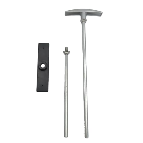 Image of T1046 RV Waste Valve Handle Replacement Kit,Valve Aluminum Tube Extension Rod Facilitates Waste Management,Compatible with RV Sewer Hose Kit-Universal Fit,Easy Install