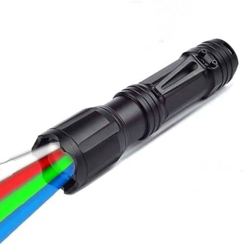 POCKETMAN Torce A LED 4 In 1, Luce Bianca, Rossa, Verde, Blu, Con 5