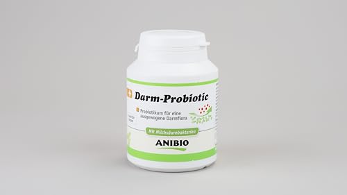 Anibio Darm-Probiotic 120 Kapseln | Probiotikum für Hunde & Katzen – Darmflora Unterstützung mit Milchsäurebakterien – Ergänzungsfuttermittel für eine gesunde Verdauung & Starke Darmgesundheit
