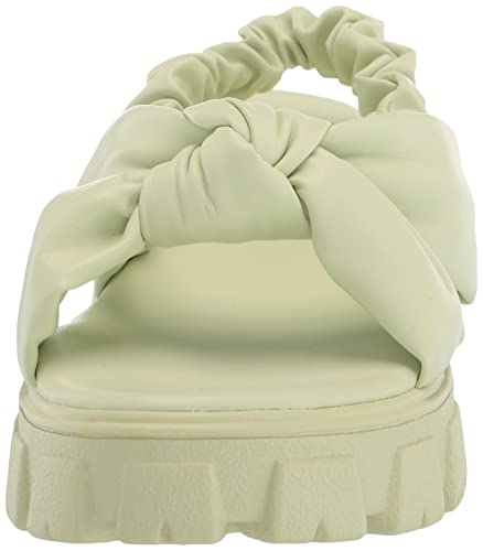 Yoki Women's Platform Sandal Wedge, Lime, 6 #TOP1