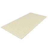 Egg Crate Mattress Topper Twin XL designed to add extra comfort and support. Great for dorms, hospital beds, cots, campers, more -by Everyday Home