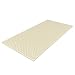 Egg Crate Mattress Topper Twin XL designed to add extra comfort and support. Great for dorms, hospital beds, cots, campers, more -by Everyday Home