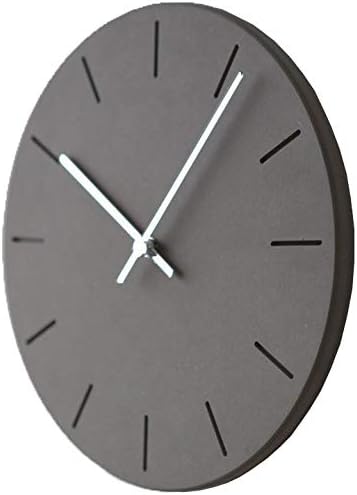 Modern Minimalist Concrete Misty Black Silent Wall Clock