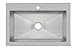 PROFLO PFDM1B332291 Sault 33" Drop In, Undermount Single Basin Stainless Steel Kitchen Sink - Stainless Steel