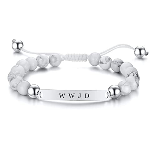 ZKXXJ WWJD HWLF �u���X���b�g�Z�b�g �j�����p �����ς� �u���b�N �z���C�g �r�[�Y �I�j�L�X What Would Jesus Do He Would Love First �u���X���b�g �C���X�s���[�V���� �@���I ���}�C���_�[ �W���G���[