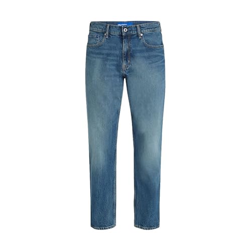Karl Lagerfeld Jeans Uomo Tapered Denim Tinted Washed Blue 2834
