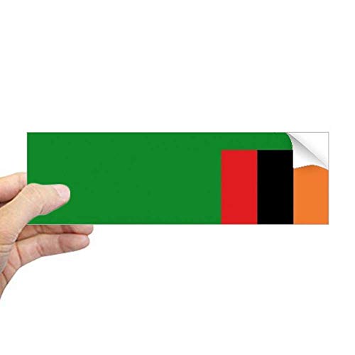 Pegatina de la bandera de Zambia para personalizar cuadernos y defensas de portátiles 2
