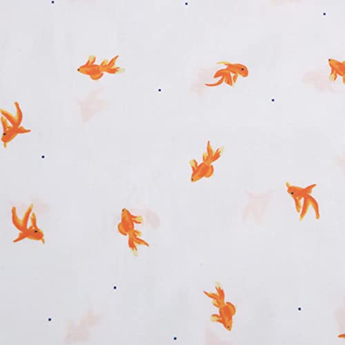 Image of Poppy & Fritz - Queen Size Sheet Set, 100% Long-Staple Percale Cotton Bedding, Crisp & Cool, Deep Pockets, Bed Sheets with Matching Fitted Sheet & Pillowcases (Goldfish Orange)