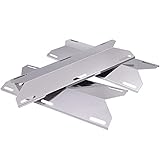 Aibabcue Heat Plate Grill Replacement Parts for Jenn-Air 720-0061, 720-0336, 720-0099, 720-0171, 720-0511 Grill, Stainless Steel Heat Shield Tent, Flame Tamer Burner Cover for Nexgrill 720-0099-NG