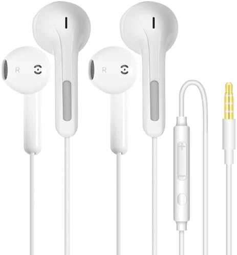 Wired Earbuds with Microphone, 3.5mm Jack In-Ear Headphones Wired Earphones