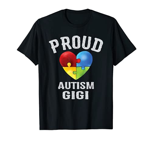 Orgulloso Autismo Gigi, Abuela Autismo Concientización Familiar Camiseta
