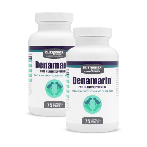 Nutramax Denamarin for Dogs, Liver Health Supplement with S-adenosylmethionine (Same) Plus Silybin, Liver Support for Dogs, Chewable Tablets, 75 Count (Pack of 2) - image 1