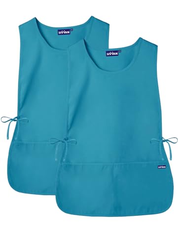 Sivvan Unisex Apron - Cobbler Apron 2-Pack - S87002 - Teal Blue - R