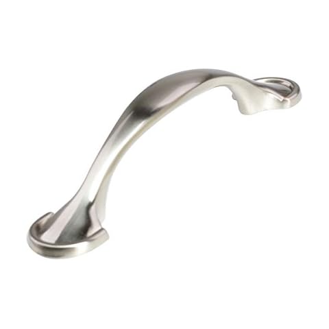 3 in. (76 mm) Satin Nickel Traditional Rounded-Foot Drawer Pull (10-pack) Cover