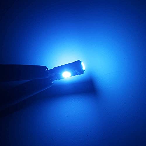 Image of 10-Pack Ice Blue T5 2721 37 74 Wedge Led Bulb PC74 Twist Sockets Replacement Dash Dashboard Lights Instrument Panel Cluster LEDS Lamps
