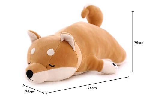 Fortuning's JDS Shiba Inu Umarmungskissen Plüsch weich Kinder schlafen Komfort Kissen Spielzeug, 30''