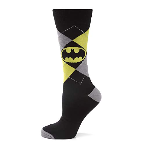 Cufflinks Inc. Batman Argyle Classic Dress Socks, One size fits most (up to men's size 12)