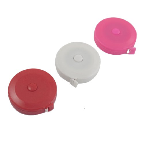 Aexit 3 x Tools & Home Improvement Assorted Color 1.5M Sewing Tailor Retractable Ruler Tapes Tape Measures Measure Tool