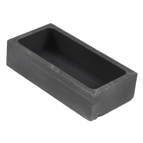 KONTONTY Molde De Grafito Para Fundición De Metal Molde De Lingotes 1000g Alta Densidad Resistente Uso Educativo Artesanía Joyería Fundición Científica Diaria