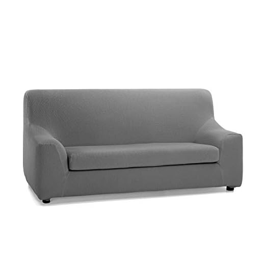 Martina Home Tunez Funda de Sofá Dúplex 2 Plazas, Tela, Gris
