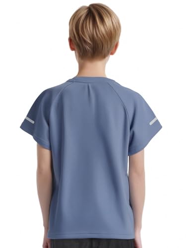 easyforever Kids Boys Girls Quick-Dry Sports Shirt Moisture-Wicking Breathable Athletic Top for Running Training Exercise2