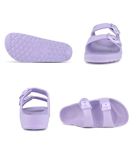 Image of Kids Slide Sandals Boys Girls Buckle Adjustable EVA Slipper Sandals