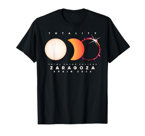 Camiseta Eclipse Solar 2026 Zaragoza España Eclipse Total Camiseta