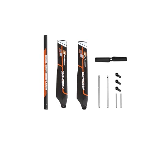 OMPHOBBY M1 EVO Helicopter Crash Kit OSGM1004 -Orange- Feathering Shaft & Main Shaft & Tail Boom...