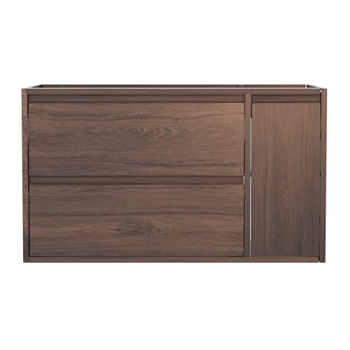 LDarqeer 36 Inch Floating Bathroom Vanity Cabinet Only, Wall Mounted