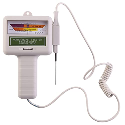 IUPPA PC101 PH Meter Water Quality Tester PH/CL2 Meter CL2 Chlorine Tester Water Detector for Swimming Pool Spa Aquarium PH Test Tool for Water