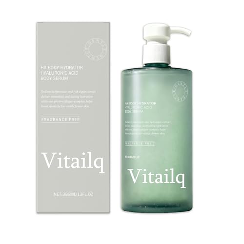 Vitailq Ha Hydrating Body Serum Body Hydrator Hyaluronic Acid Body Serum Lightweight Fast-Absorbing Body Care for Deep Hydration & Silky Non-greasy Skin (1pcs)