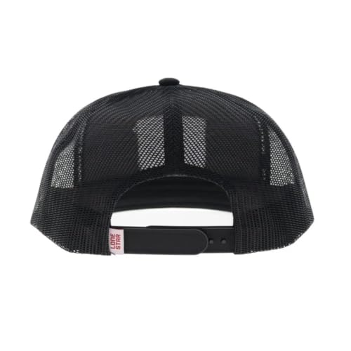 Image of HOOEY Lone Star Beer Patch Trucker Hat for Men, Adjustable Snapback Mesh Baseball Cap, 5-Panel Western Work Hat