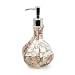 Creative Scents Milano Hand Soap Dispenser, Countertop Decorative Lotion Pump, Sink Shower Dispensers, For Elegant Bathroom Decor, Mother of Pearl