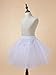 Remedios Kids Mini 3 Layers Wedding Flower Girl Petticoat/Underskirt/Crinoline, Child (waist ca.20-28inch) White