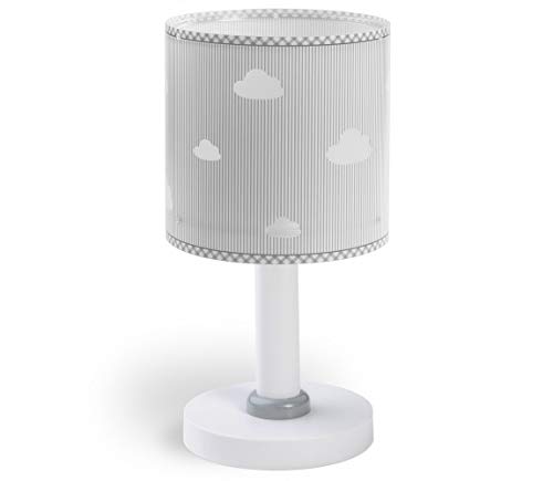 Dalber Lámpara infantil de mesita Sweet Dreams Nubes Gris 62011E E14