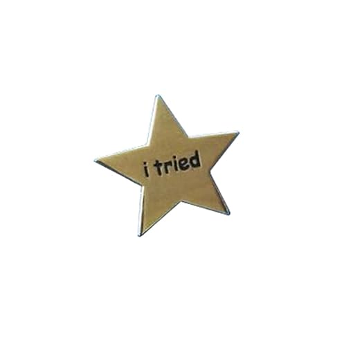 Enamel Star Badges Gold Star Pins Creative Funny Gifts Metal Badges for Clothing Bags Jackets Accessory