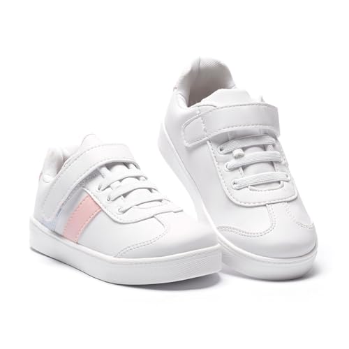 Tênis Infantil Feminino Tininha Escolar Moda Conforto Casual (Branco, BR, Criança de 4 a 8 anos, Num