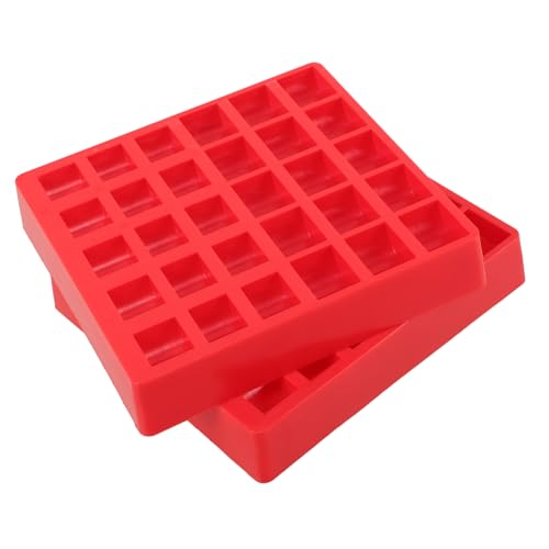 Caja organizadora de monedas roja Lurrose 2pcs miniatura 1