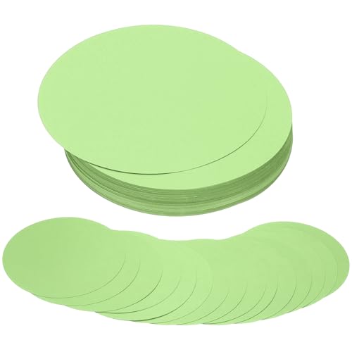 Cercles en papier vert clair rigides pour décorer sans froisser
