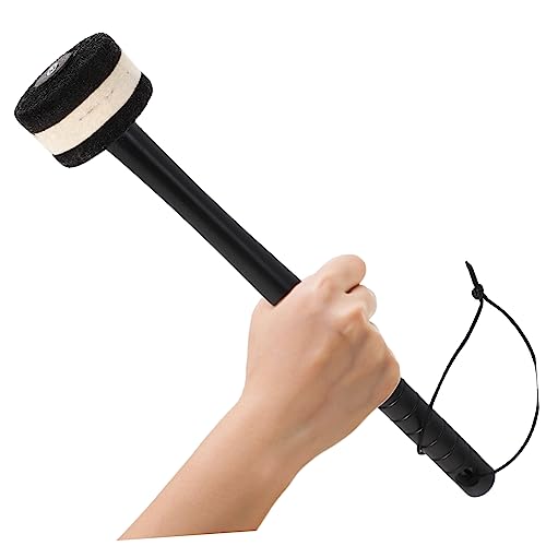 Set de mazos para bombo Holibanna, baquetas de percusión con cuerda de color aleatorio para bandas de marcha y presentaciones miniatura 2