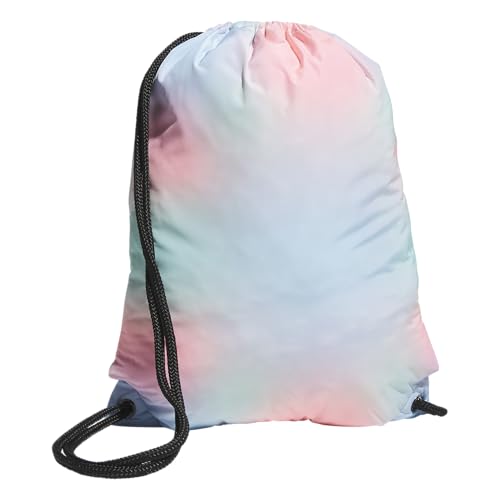 adidas Ready Sackpack, Drawstring Backpack for Women and Men, Lightweight Small Gym Bag, Dazed Gradient Clear Sky/White, One Size – vue 4