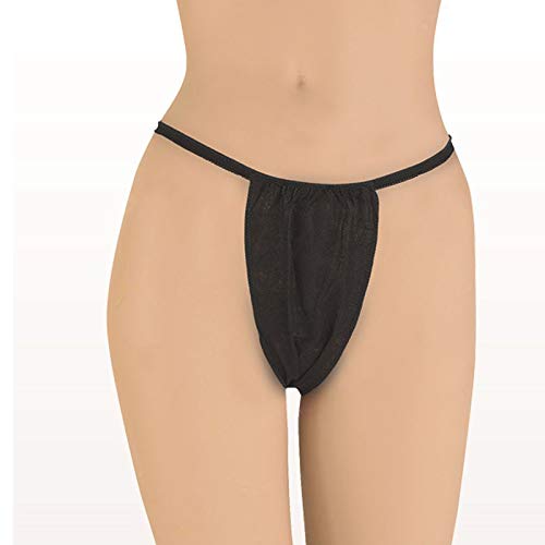 50 Pack Disposable Thong Panties Women s Disposable Bikini Panties G-String Underwear for Spray Tanning, Waxing
