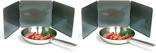 Norpro Nonstick 3 Sided Splatter Guard (Stainless Steel, 2 Pack (10In/25.5Cm X 9In/23Cm)) #TOP11