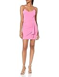Parker Women's Myrtle Scoop Neck Drapped Front Cocktail Dress, Orchid, 0
