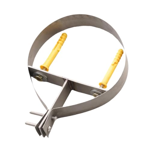 Support de tuyau de cheminée 135 mm en argent pour conduit de fumée
