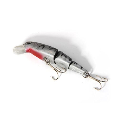 Esca lure artificiale minnow snodato 3 pezzi 11 cm...