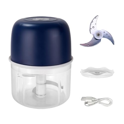 Multicer Small Gglio Press - Trituradora eléctrica | Cortador de ajo eléctrico | Trituradora de cocina inalámbrica, procesador de cocina multifuncional automático inalámbrico