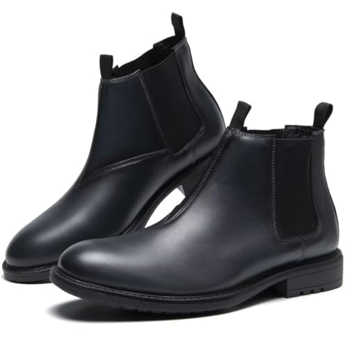 Image of Arkbird Chelsea Ankle Boots for Men Genuine Leather Oxford Casual and Formal Dress Boot