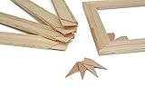 Keilrahmen-Set aus Holz | viele Größen erhältlich | Keilrahmenleisten-Bausatz | 40 x 50 cm | ohne Leinwand